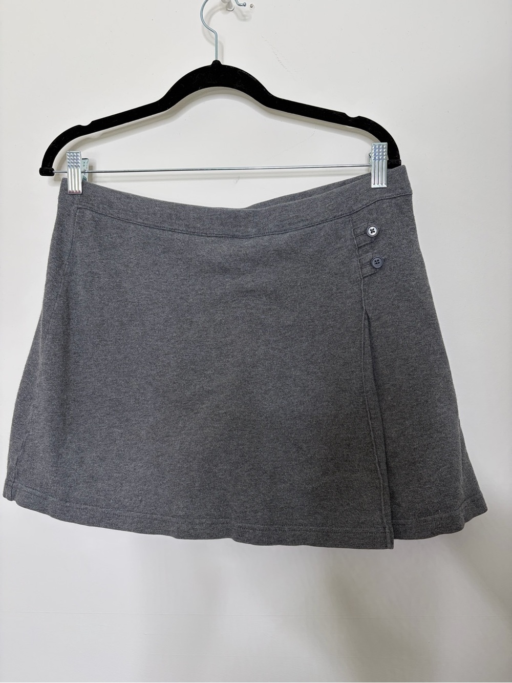 Gray A-Line Short, 100% cotton, school uniform, preppy, sporty, summer